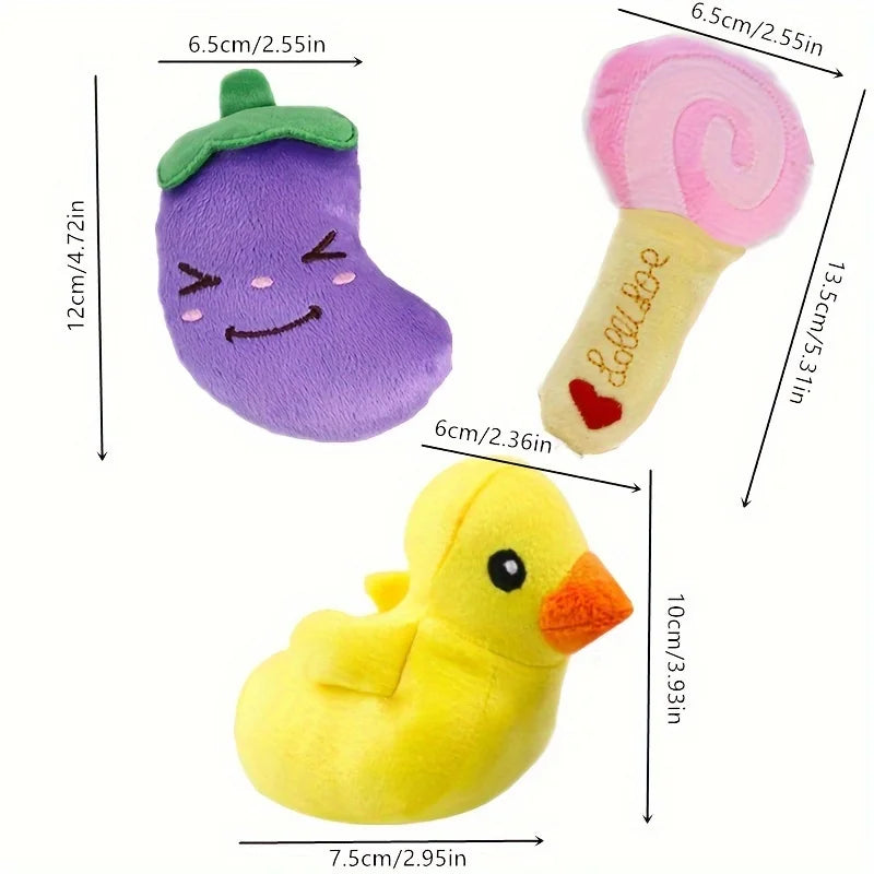 Plush Puppy Teething Toys (10-Pack)