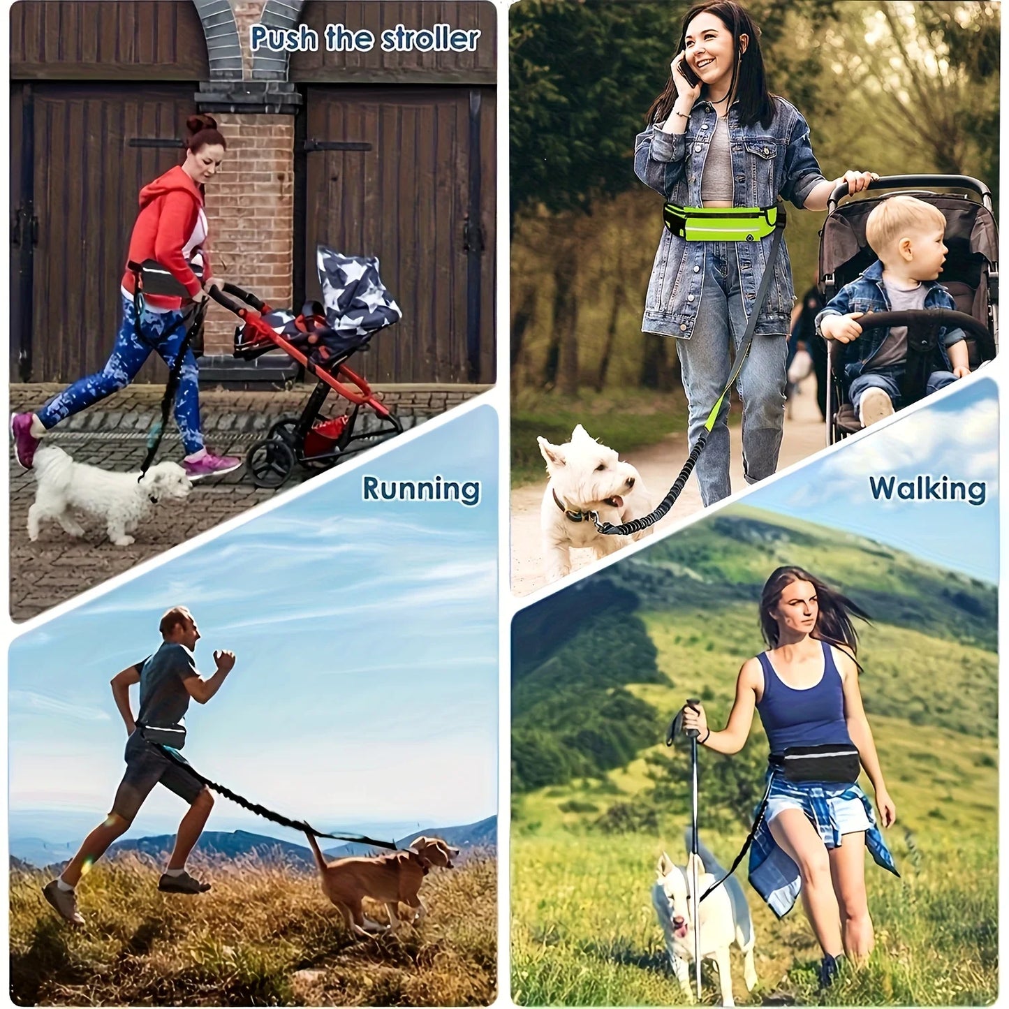 Hands-Free Dog Leash - Chest Strap
