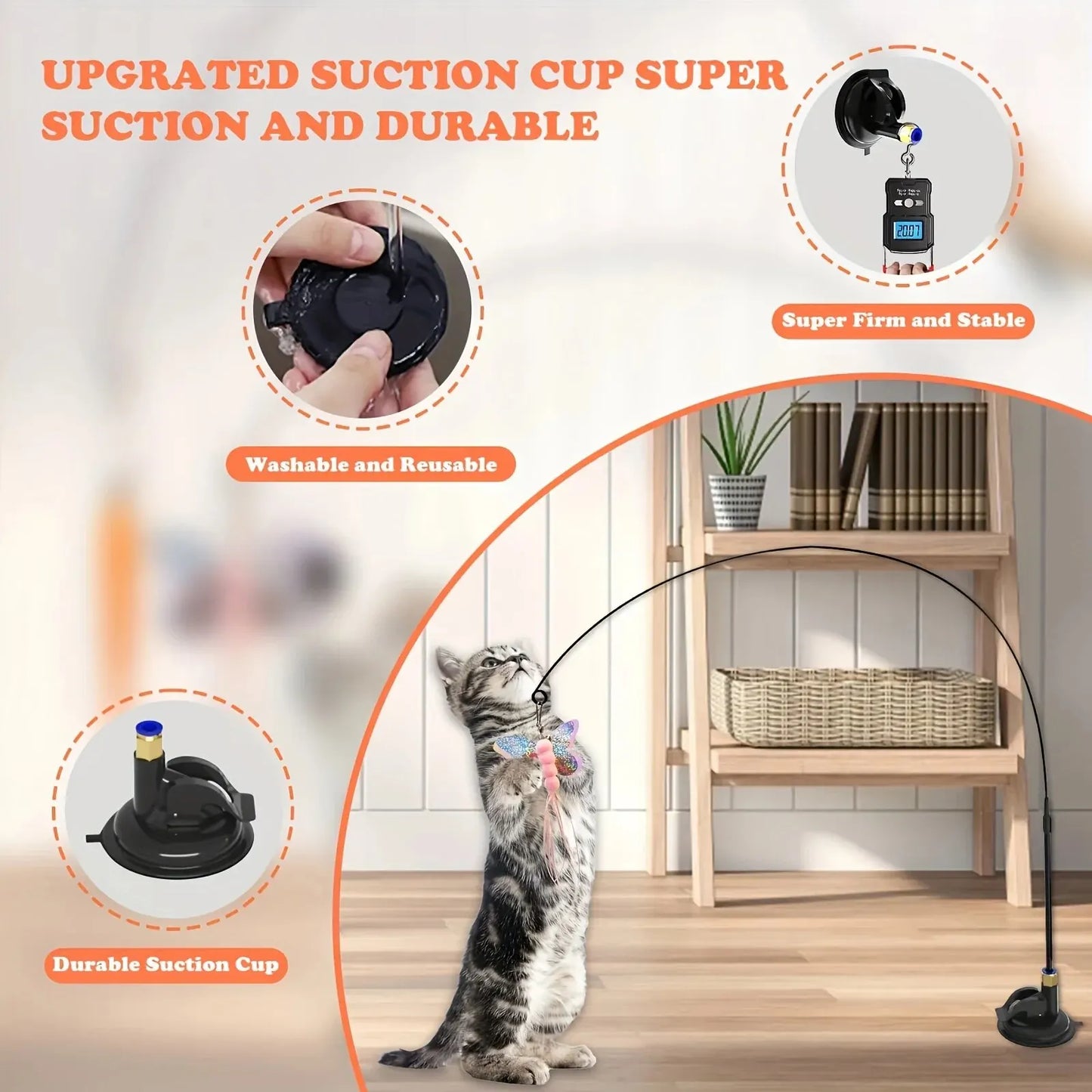 Feather Wand Toy for Cats