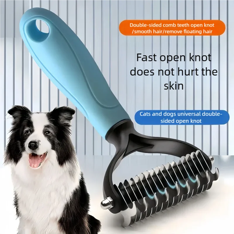 Double-Sided Deshedding Brush