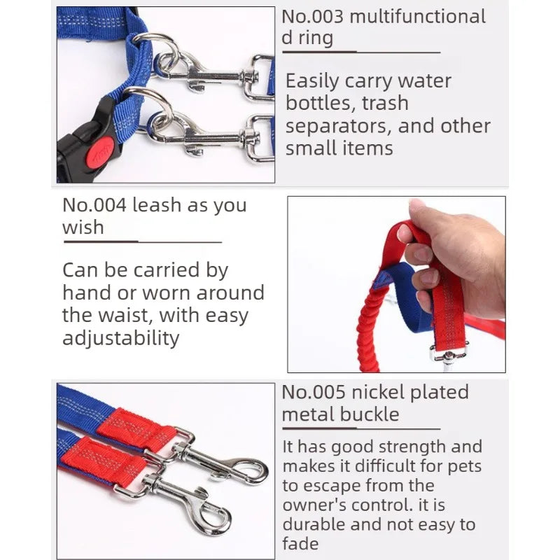 Hands-Free Dog Leash - Waist Belt