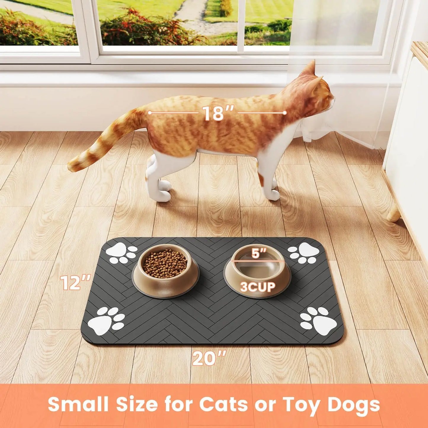 Quick-Dry Food & Water Placemat