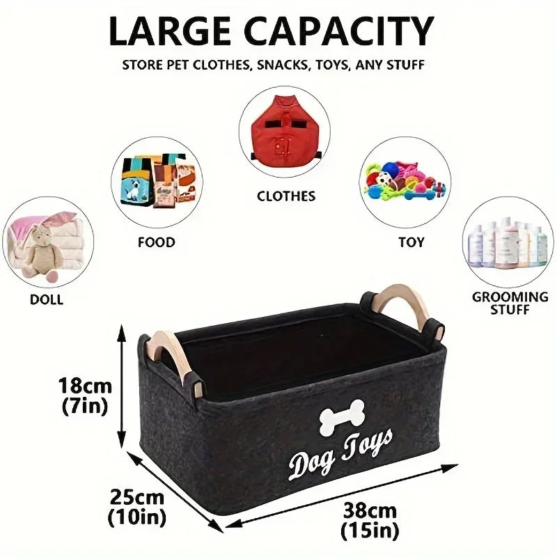 Felt Toy Storage Basket