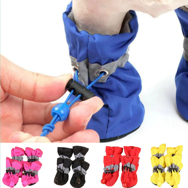 Rain Boots for Pets (Set of 4)