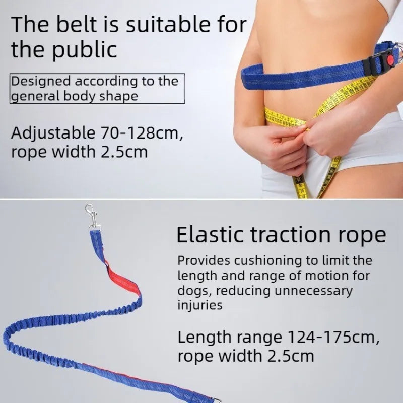 Hands-Free Dog Leash - Waist Belt