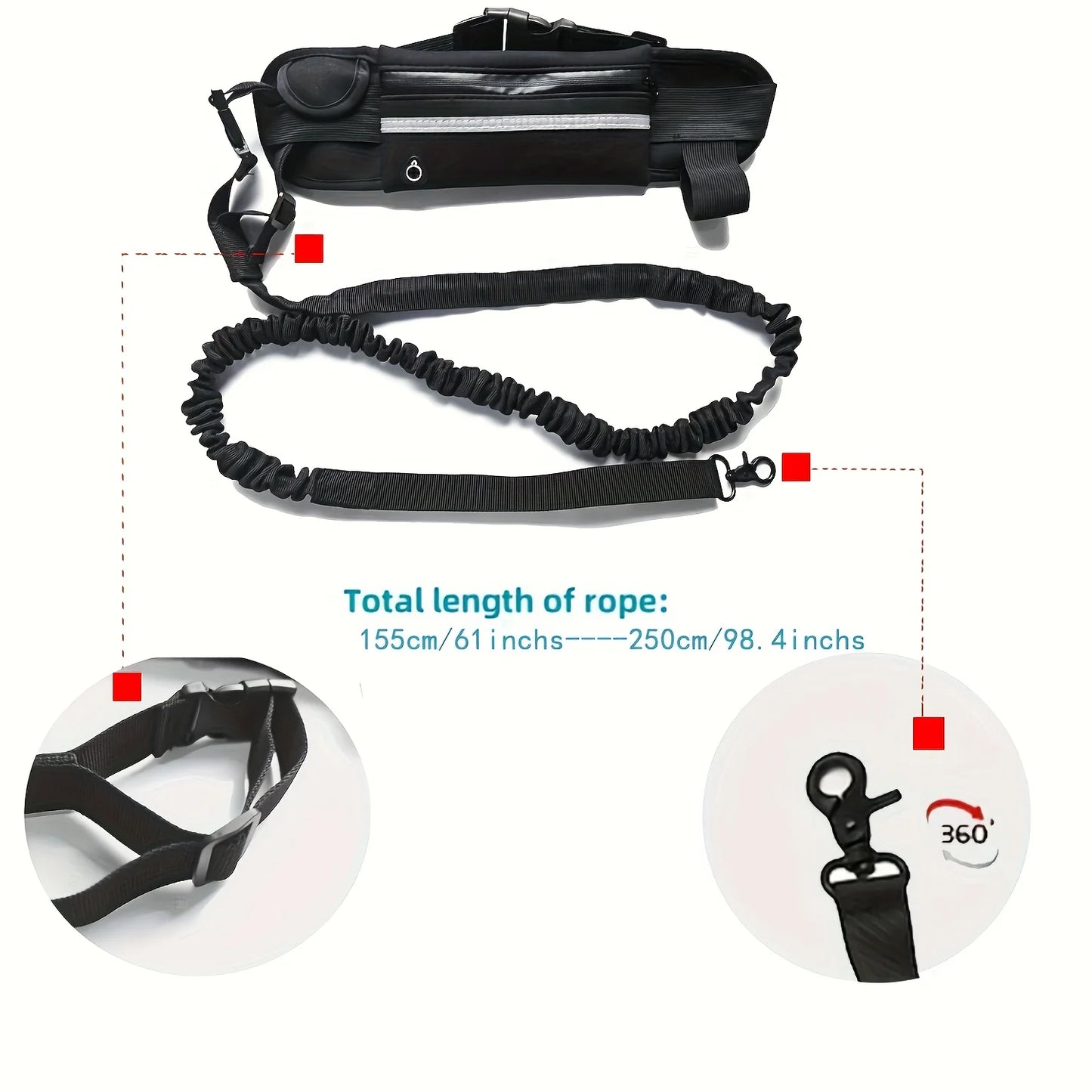 Hands-Free Dog Leash - Chest Strap