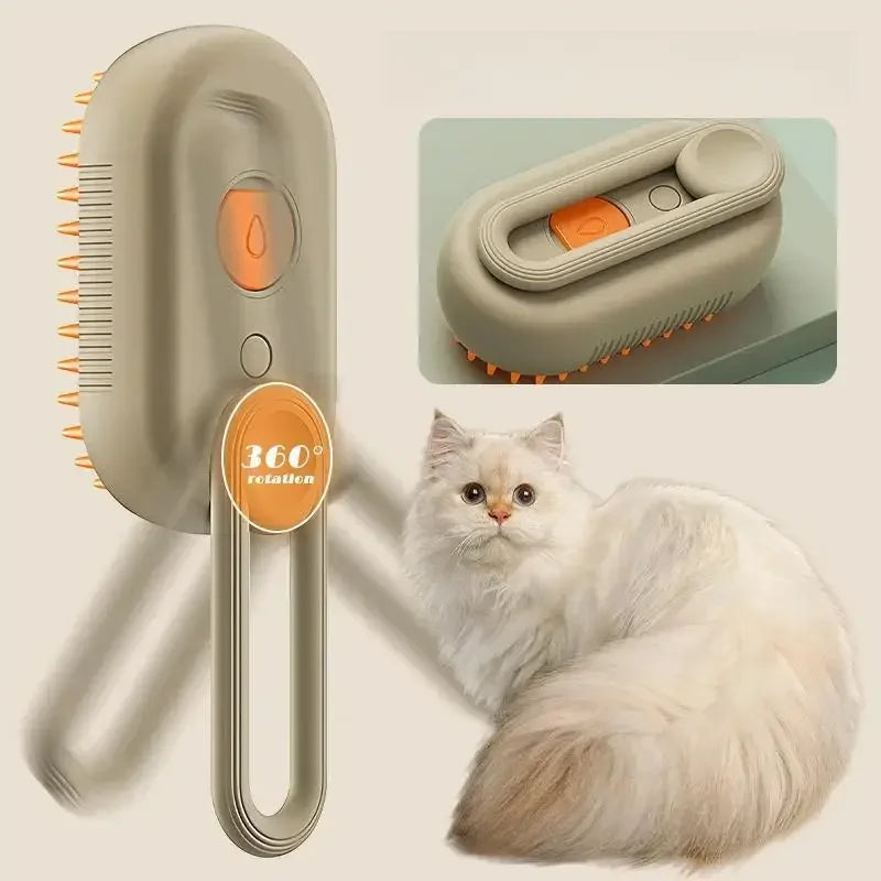 3-in-1 Steam Grooming Brush