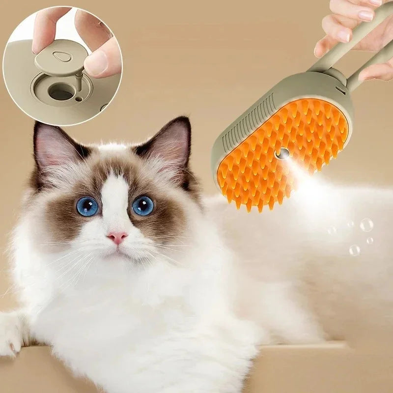 3-in-1 Steam Grooming Brush