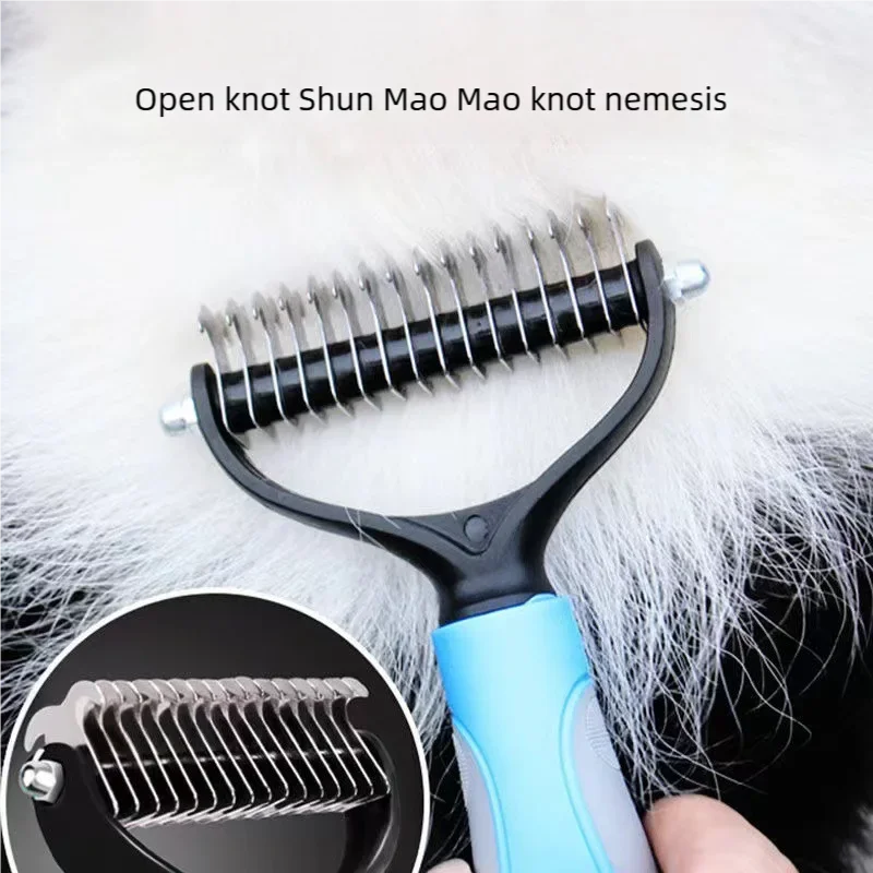 Double-Sided Deshedding Brush
