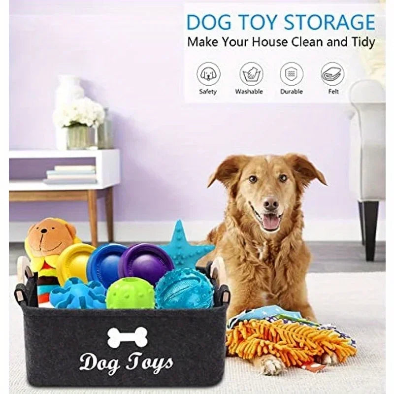 Felt Toy Storage Basket